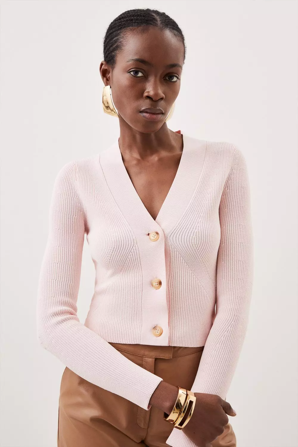 Pink hotsell cropped cardigan